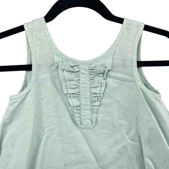 Matilda Jane Serendipity Top Girls Mint Green Sleeveless Ruffle Hem Size 8 - Picture 3 of 6